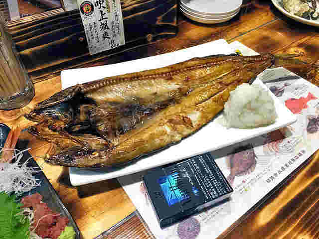 港釧路の炉端焼き 虎やのほっけ