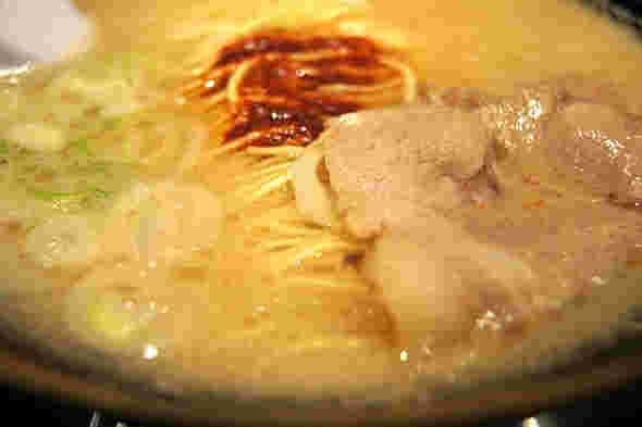 一蘭のラーメン