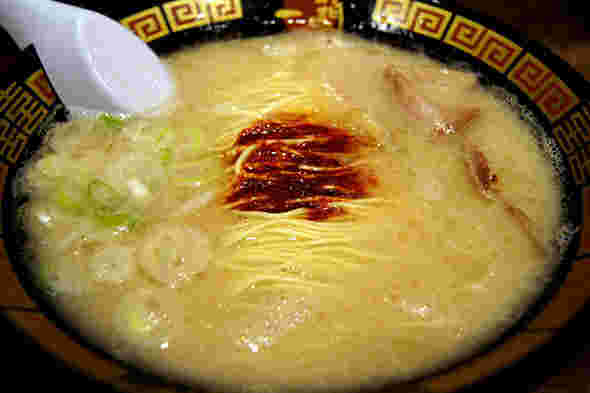 おいしそうな一蘭のラーメン
