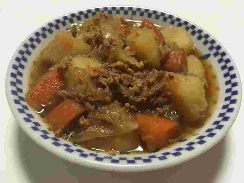 鶏そぼろ肉じゃが