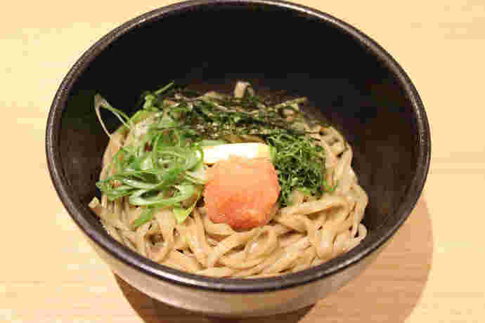明太バターそば