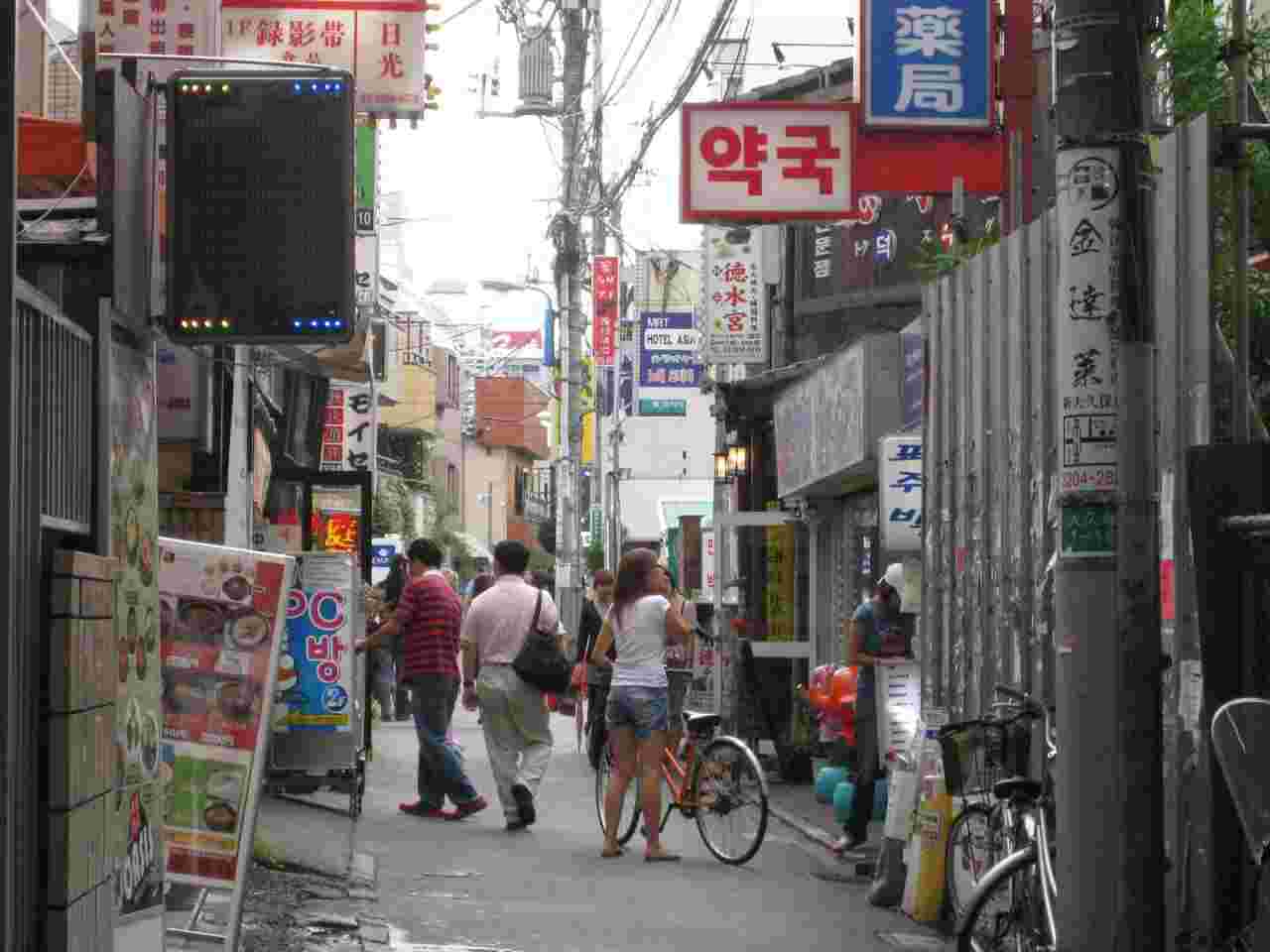 日本最大のコリアンタウンと呼ばれていた新大久保