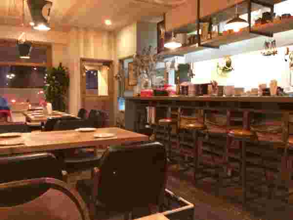 お洒落な店内
