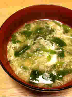 ほうれん草のふんわり玉子汁画像