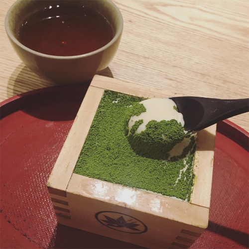 もみじ茶屋の抹茶ティラミス