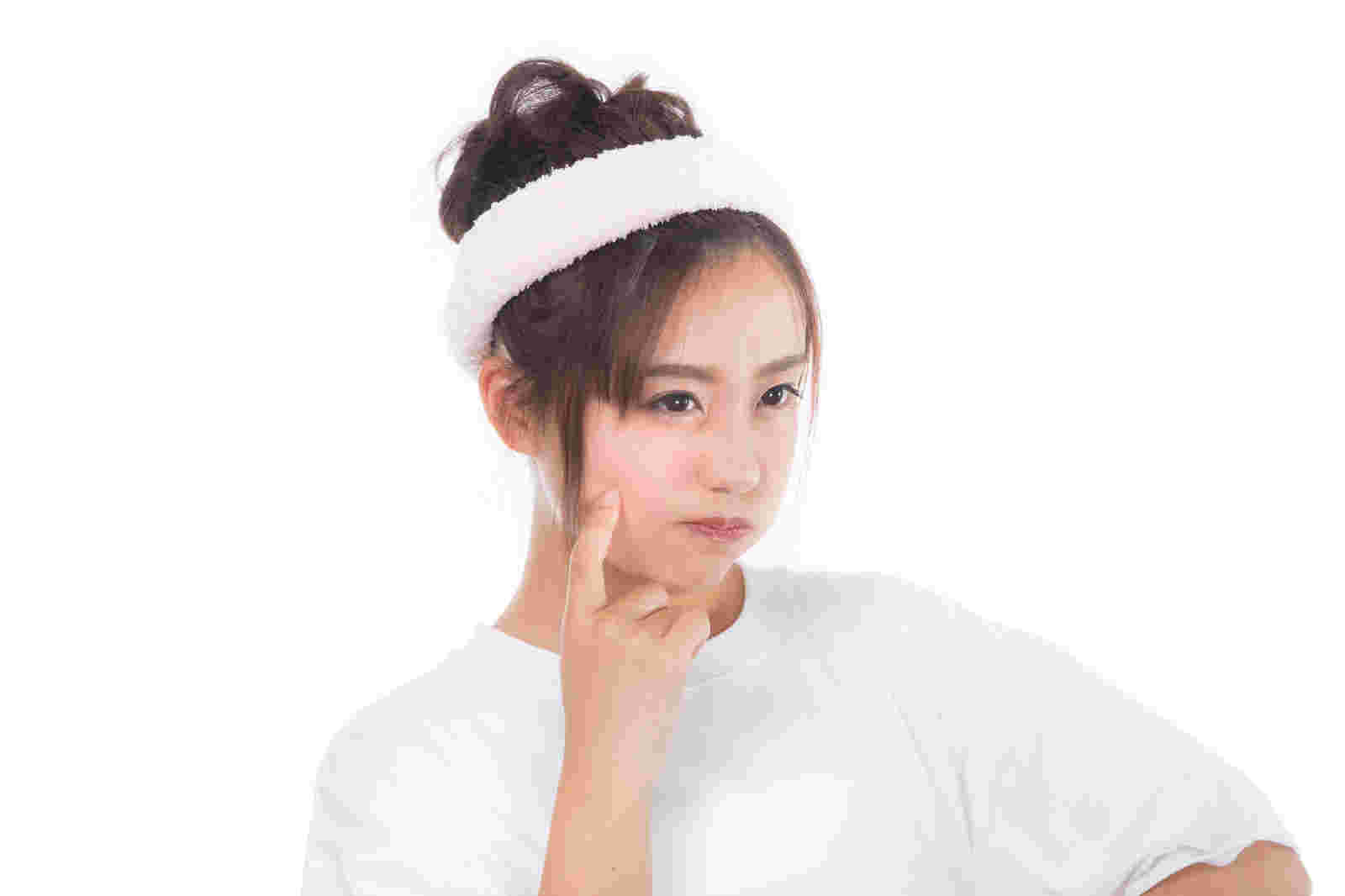 化粧している女の子