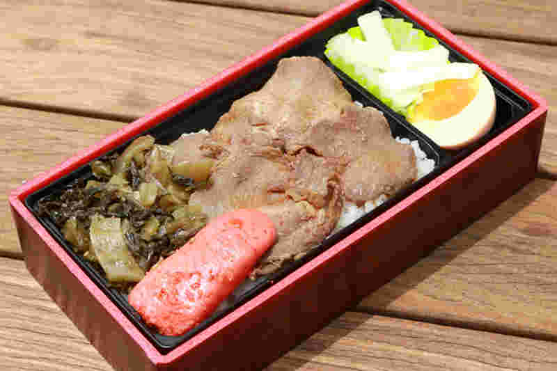 明太牛タン丼の中身
