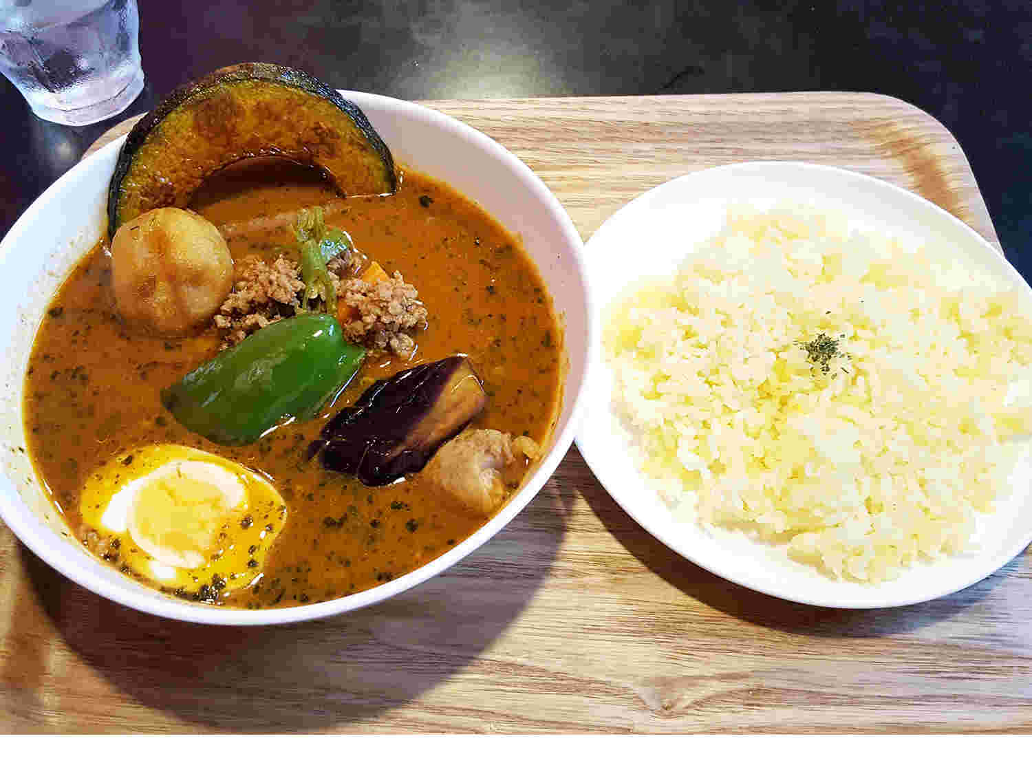 スープカレーとご飯
