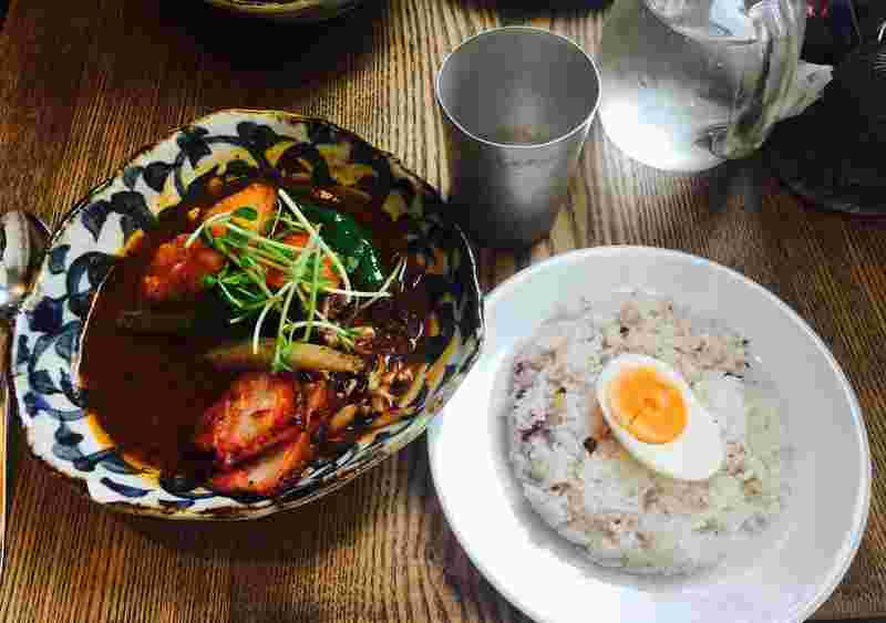 スープカレーとご飯