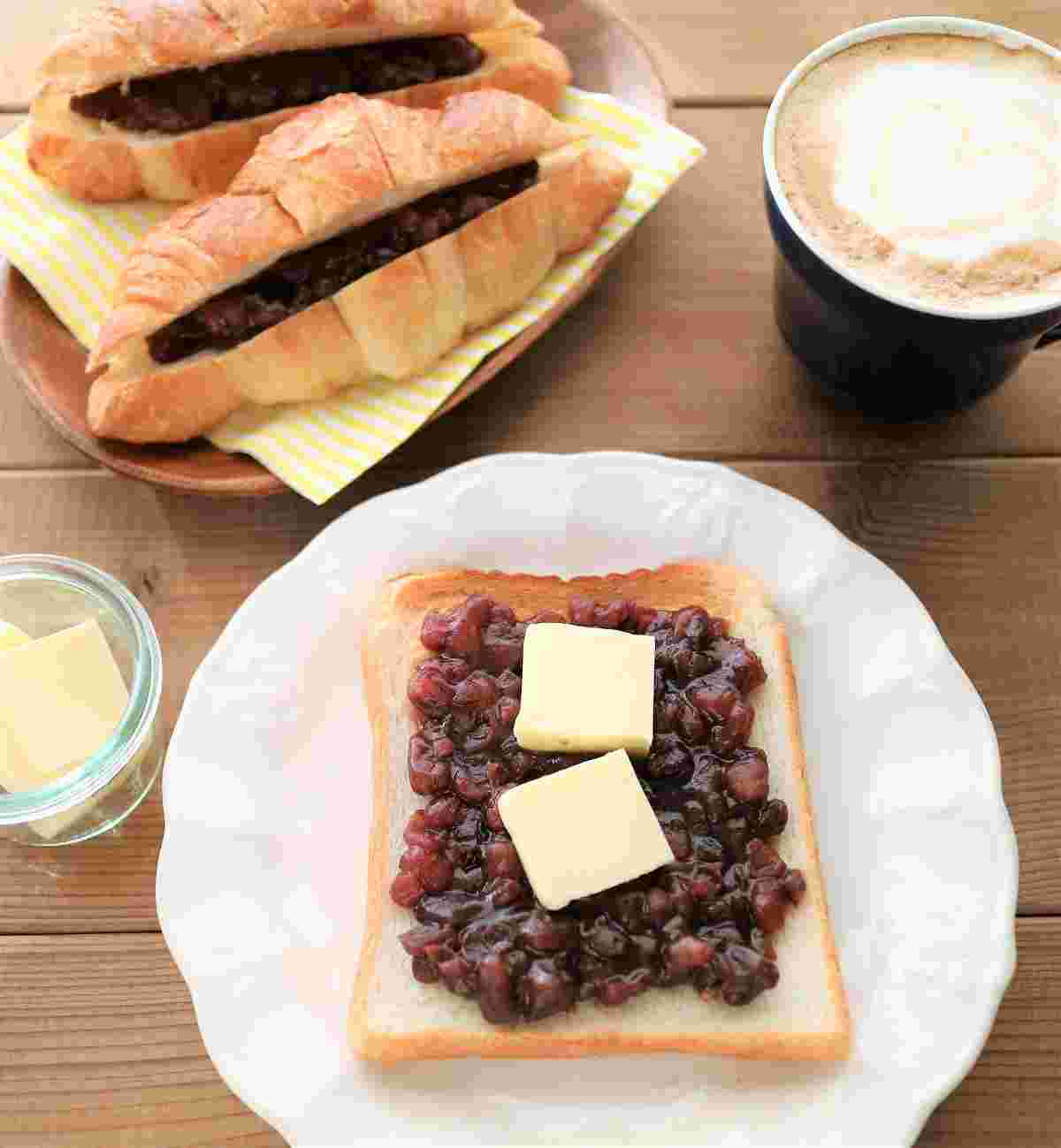 1分朝食あんバタートースト
