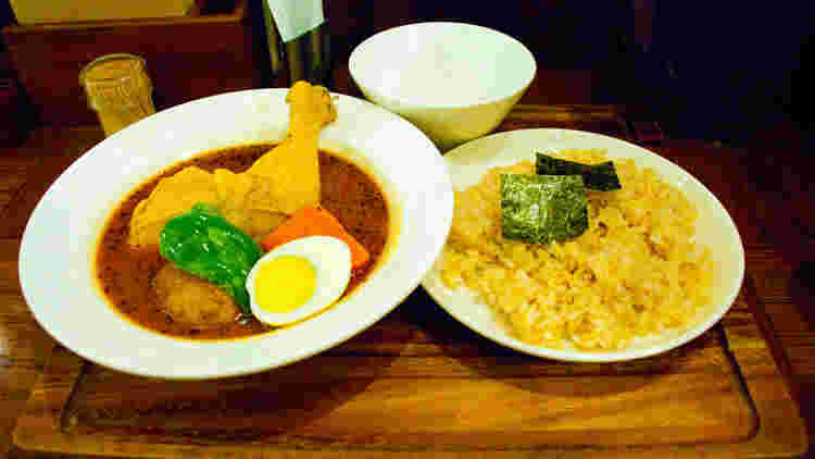 スープカレーとご飯