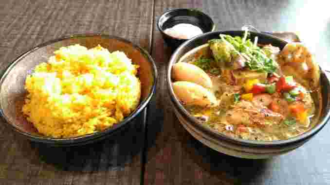 スープカレーとご飯