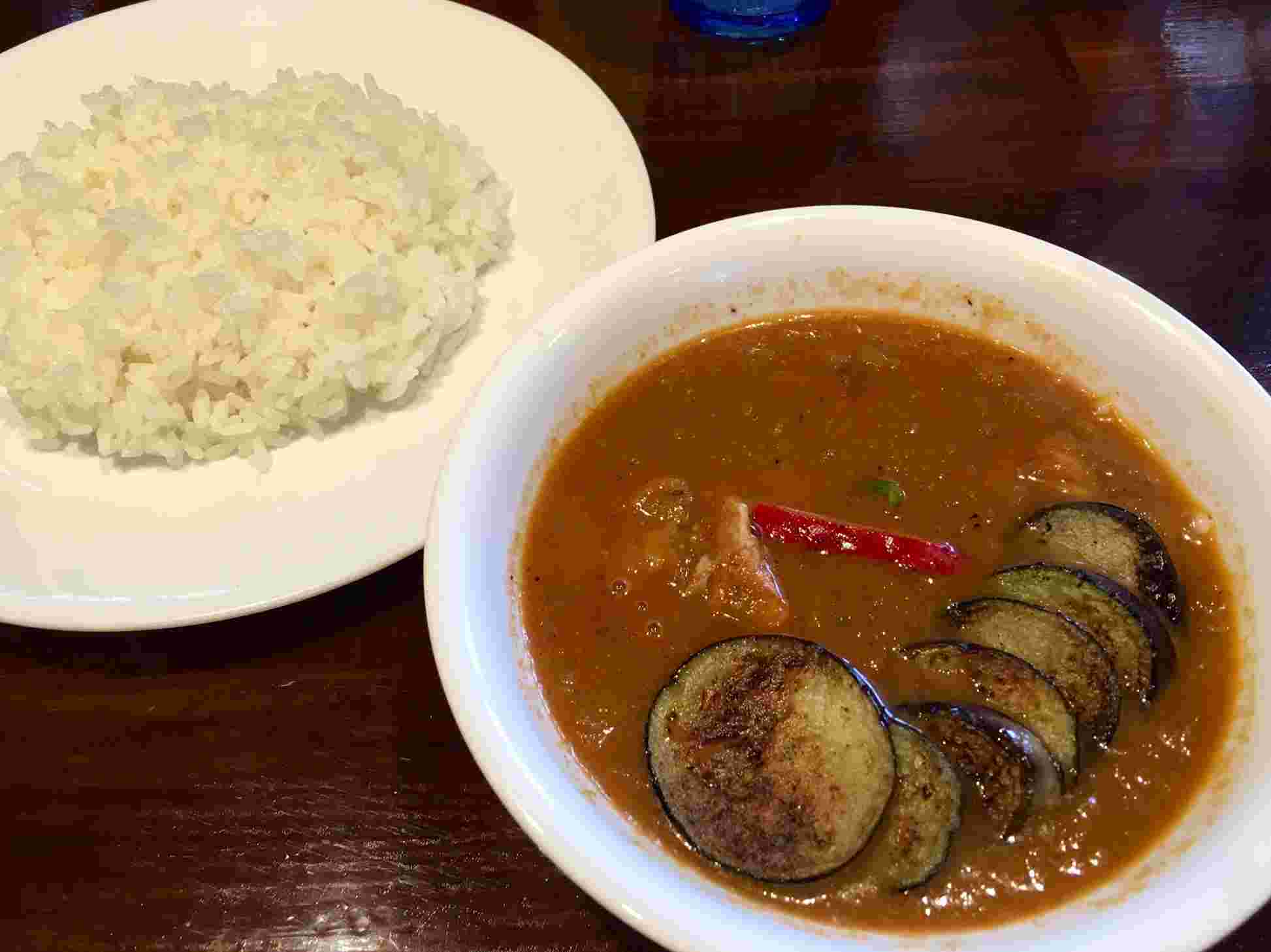 スープカレーとご飯