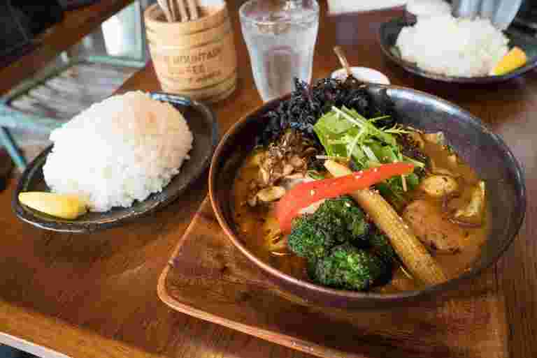 スープカレーとご飯