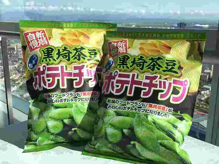 黒埼茶豆うま塩ポテトチップ　新潟