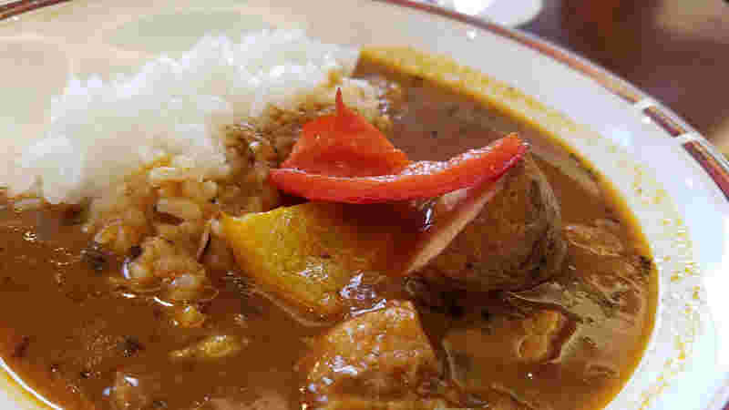 朝食にスープカレー