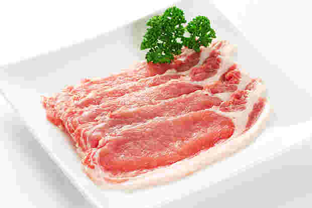 きれいな豚肉肩ロース