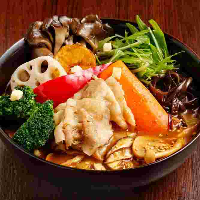 キノコも入ったスープカレー