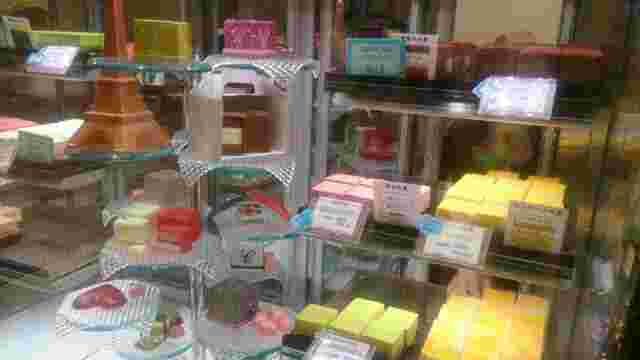 博多の石畳のショーケース