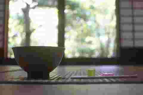 茶室のお茶と和菓子