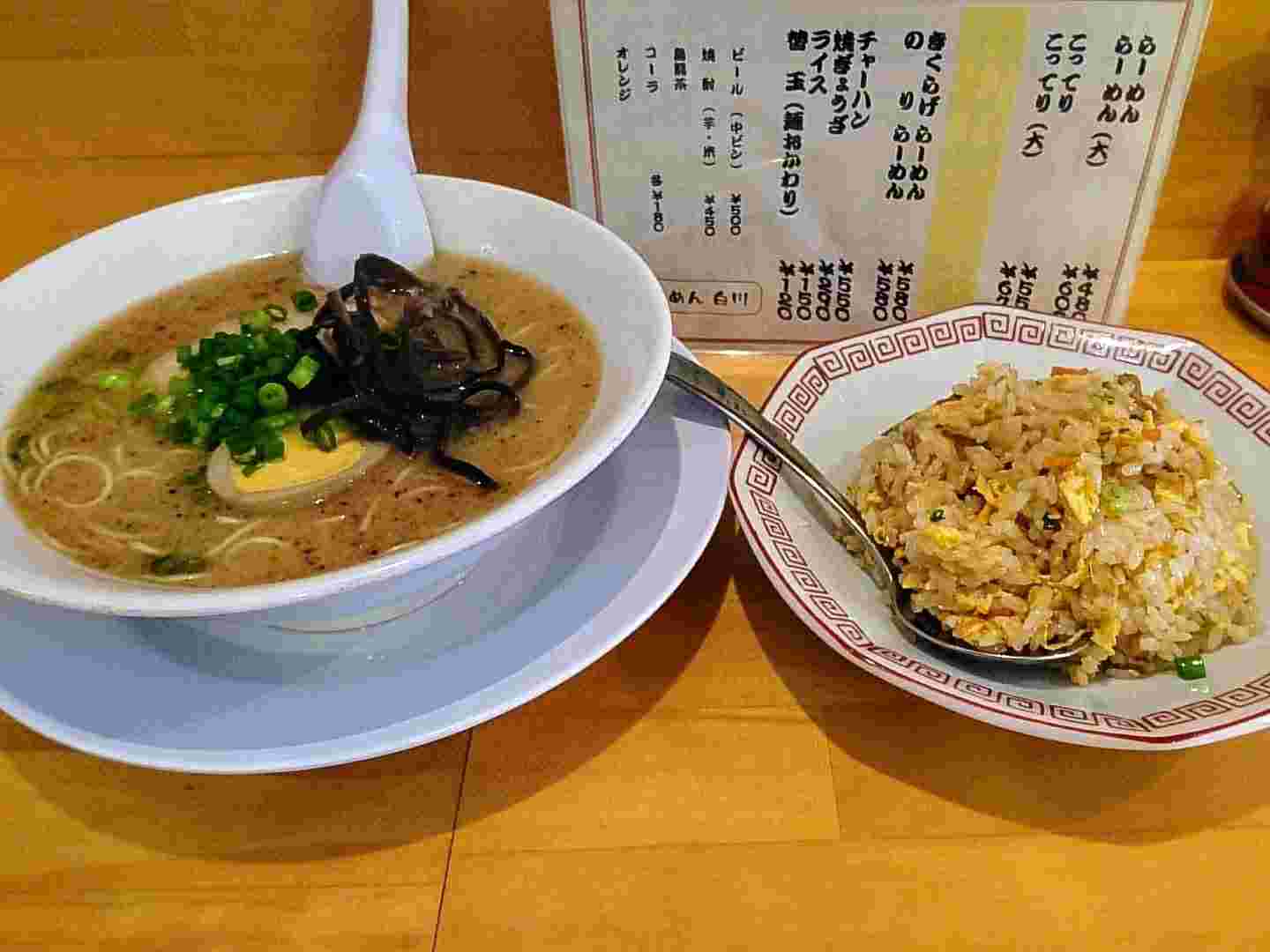 「らーめん・白川」ラーメン