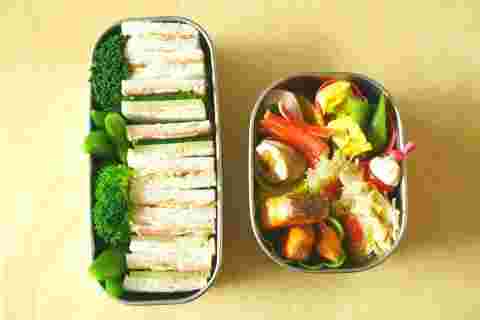 幼稚園児のサンドイッチ弁当