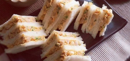 味付け卵サンドイッチ