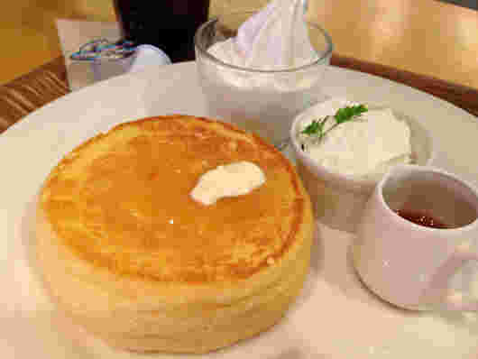 カフェオットーシクロのパンケーキ