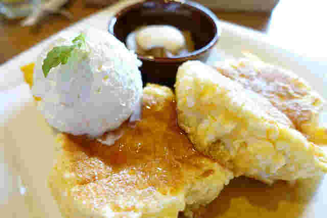 ブランカフェのパンケーキ