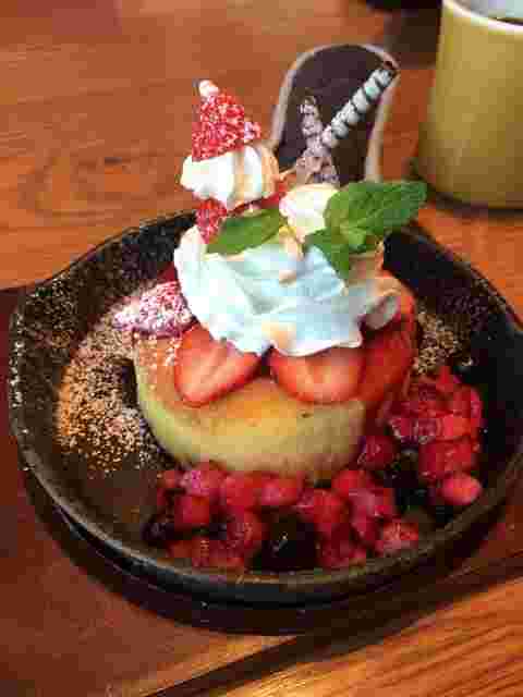 つづりカフェのパンケーキ