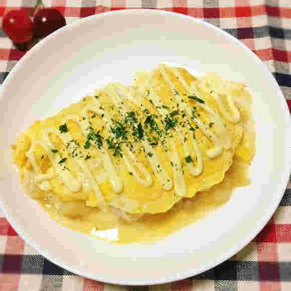 肉じゃがで作るオムレツ