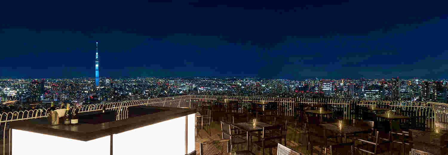お店から見える夜景