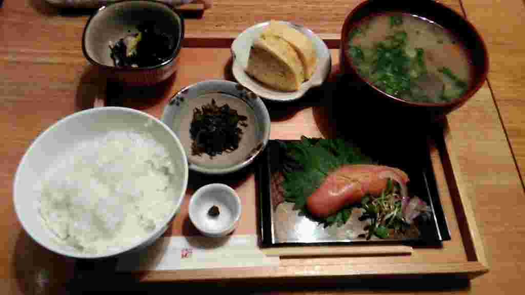 椒房庵の明太子御膳