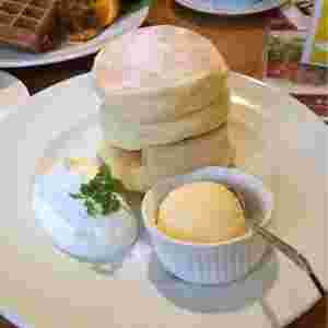 ビーンズカフェのパンケーキ