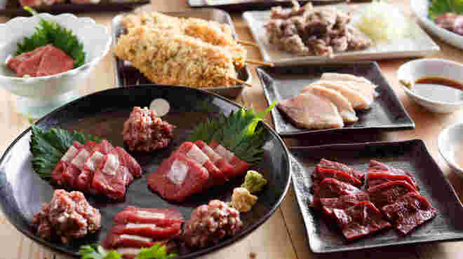 鯨の登美粋の鯨料理の品々