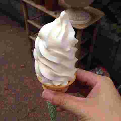 売店かわうち牛乳ソフトクリーム