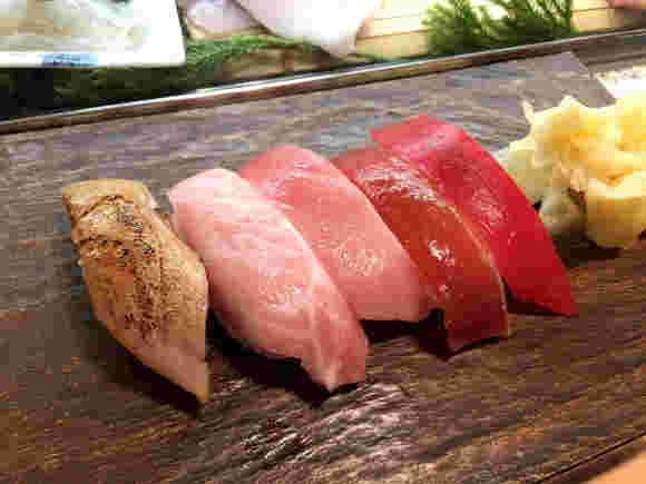 築地すし兆のマグロの握り