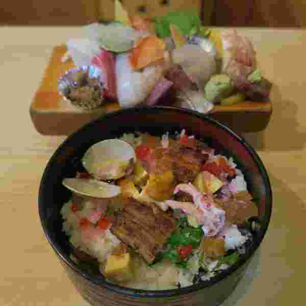 たつみ鮨のセパレートちらし寿司