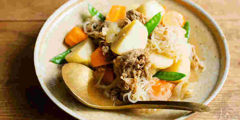 吉野家の牛皿で作った肉じゃが
