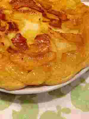 ヨーグルトのもちもちりんごケーキ