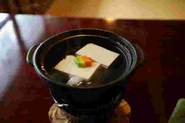 松籟庵の湯豆腐