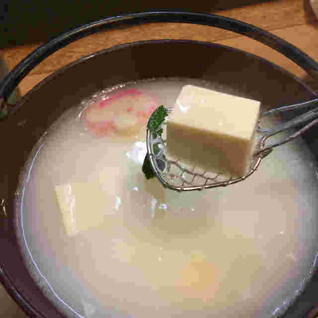 豆生庵の湯豆腐