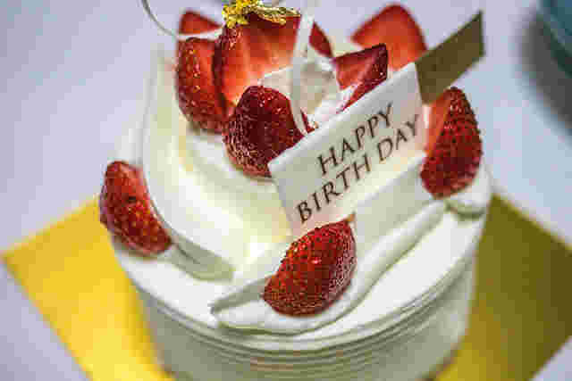 グラマシーニューヨークの誕生日ケーキ