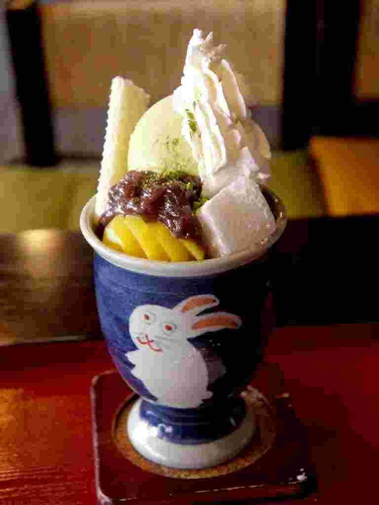 「通圓（つうえん）宇治本店」パフェ