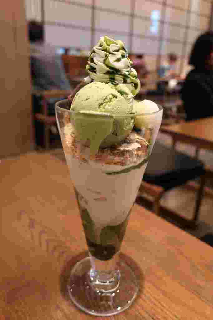 「ナナズグリーンティー・イオンモールKYOTO店」パフェ