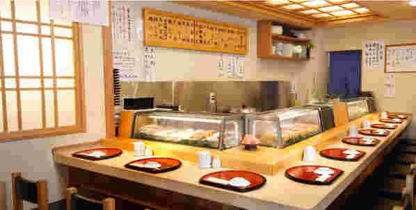 築地すし大本館店内の様子