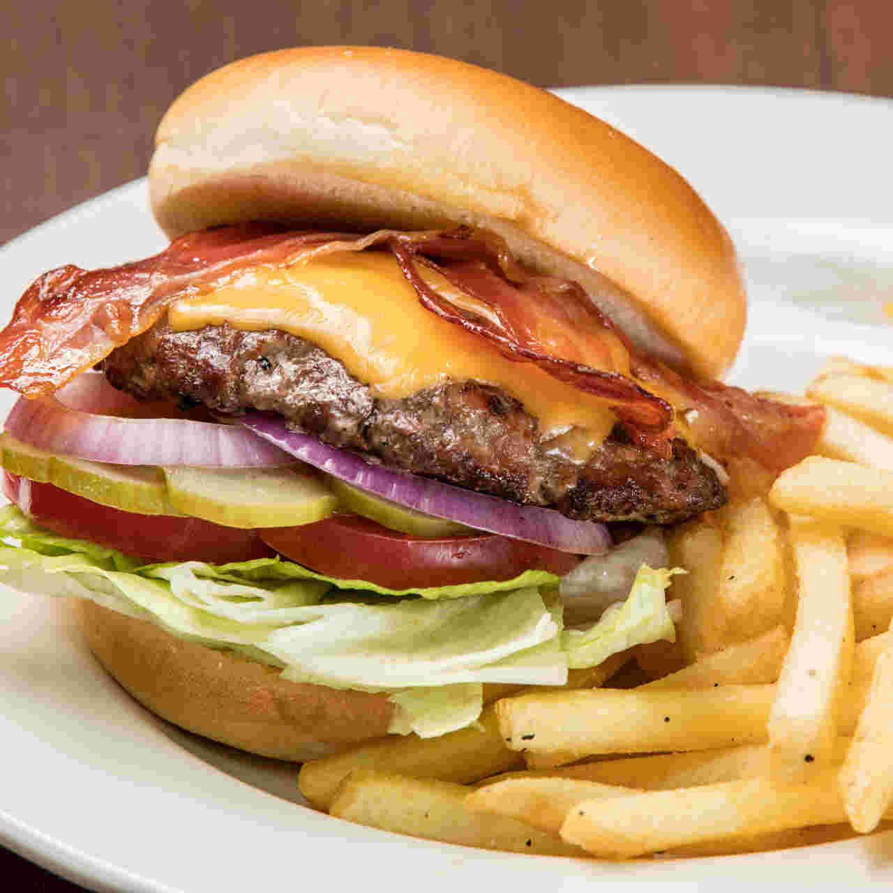 大人気のハンバーガー