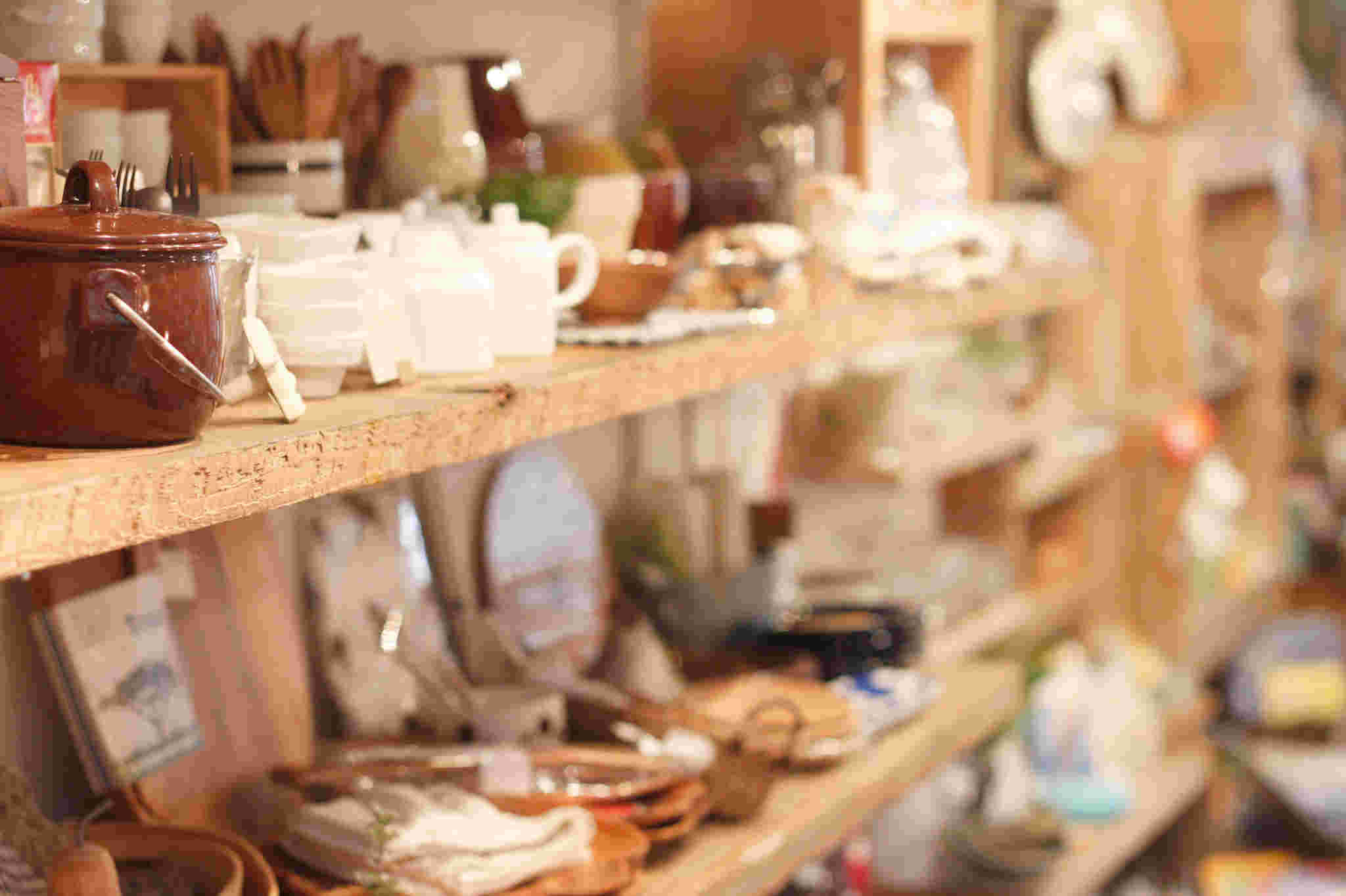 おしゃれな雑貨屋の店内