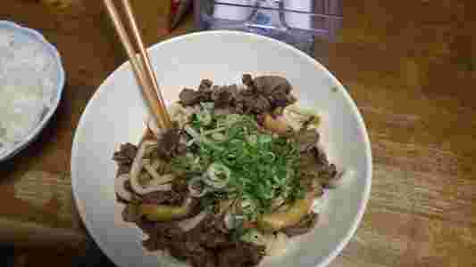 牛肉のしぐれ煮入りうどん