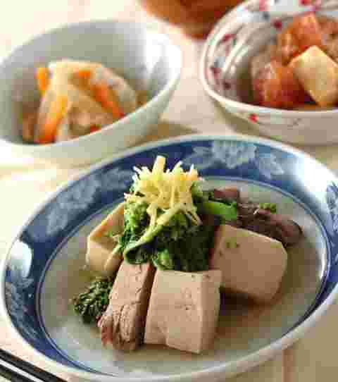 高野豆腐の献立